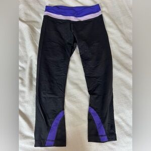 low rise lululemon pace rival cropped pant size 6